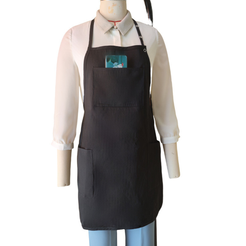 Ready Stock Beauty Salon Water-Repellent Work Apron Work Club Workshop Imported Copper Five-Claw Buckle Adjustable Sling 8.15