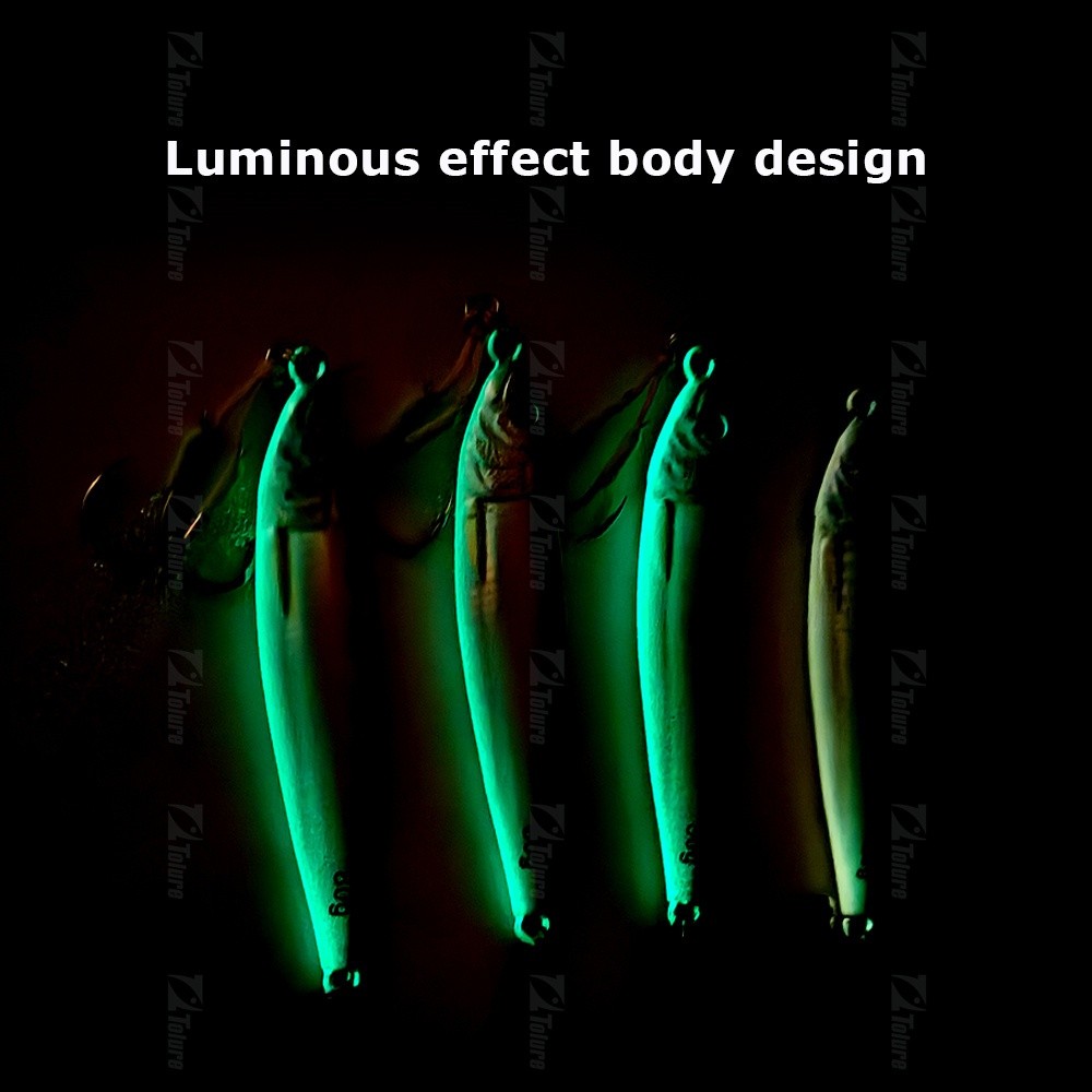 Versatile Essential Tolure 2024 New Jigging Lures 40g 60g 80g Long Casting Fishing Jig Lure 3D Printed Body Luminous ... - Image 2