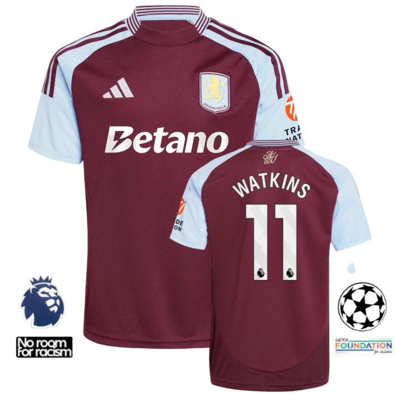 Fans Issue 2024/25 Aston Villa Home Football Jersey and Shiirt S-4XL,Can Add Your Name and Number