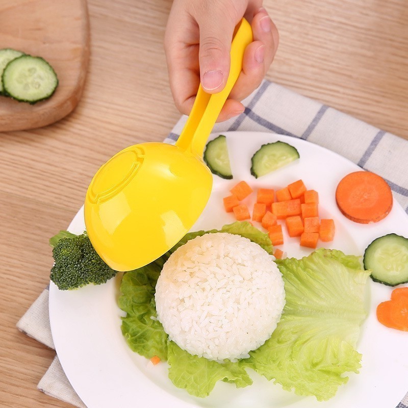 1 PC Rice Scoop Mold Sushi Mold Rice Ball Spoon Half Round Non-stick Large Diy Cooking Gadgets Kitchen Accessories