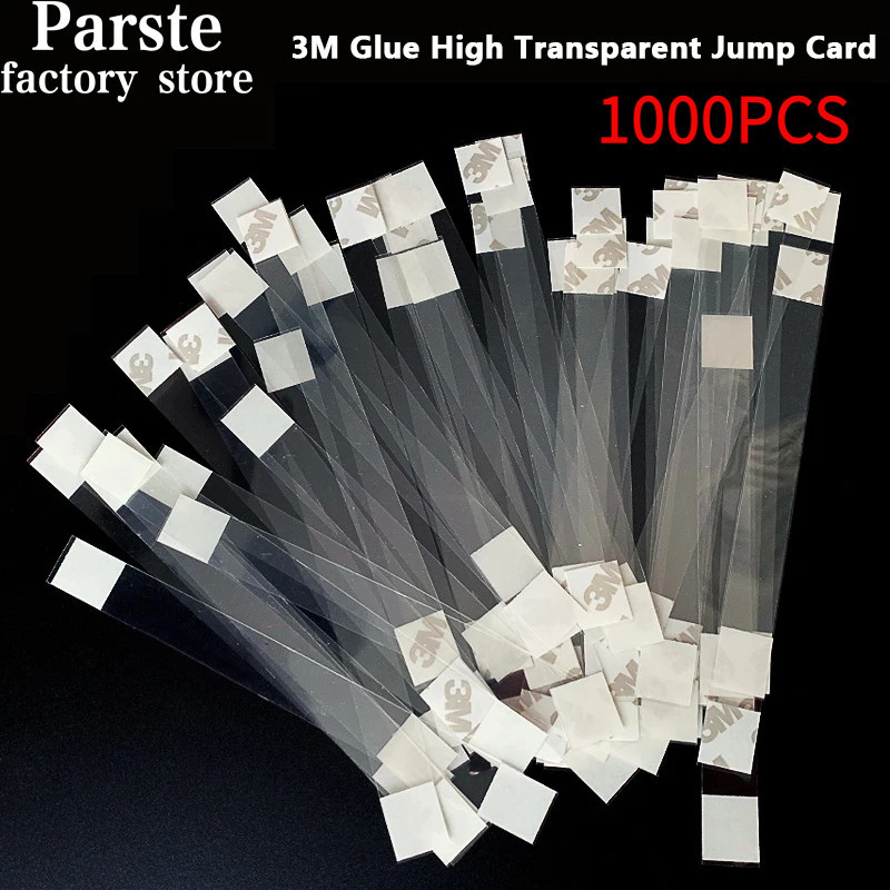 Wholesale 1000PCS Explosion Stickers Pop Jumping Card Strong Adhesive PVC Shrapnel Commodity Price Tag Transparent Strip Shake Card Price Label