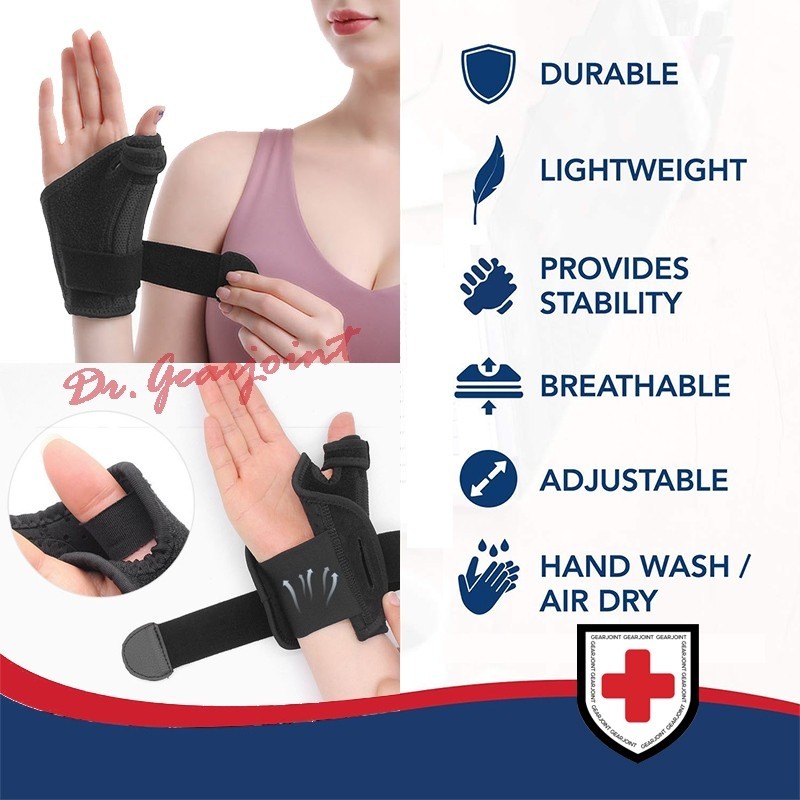 Luxury Classic Thumb Splint Brace /Reversible Thumb/ Wrist Stabilizer phone Trigger Finger Pain Relief Arthritis T - Image 5