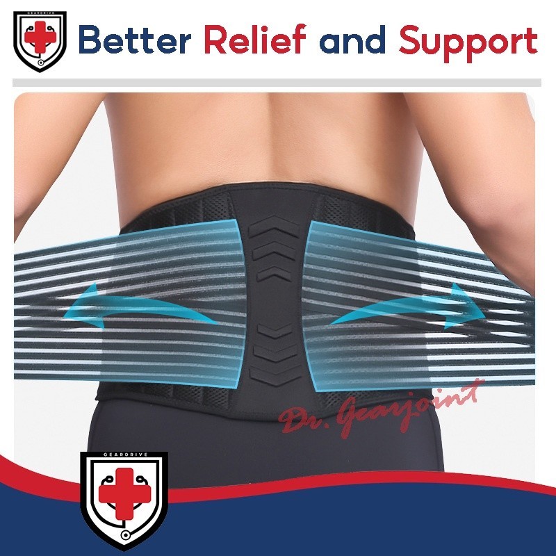 lumbar support /waist support/lumbar Support Belt/Back Braces for Lower Back- Relief for Lower Back Pain for Sciatica, H