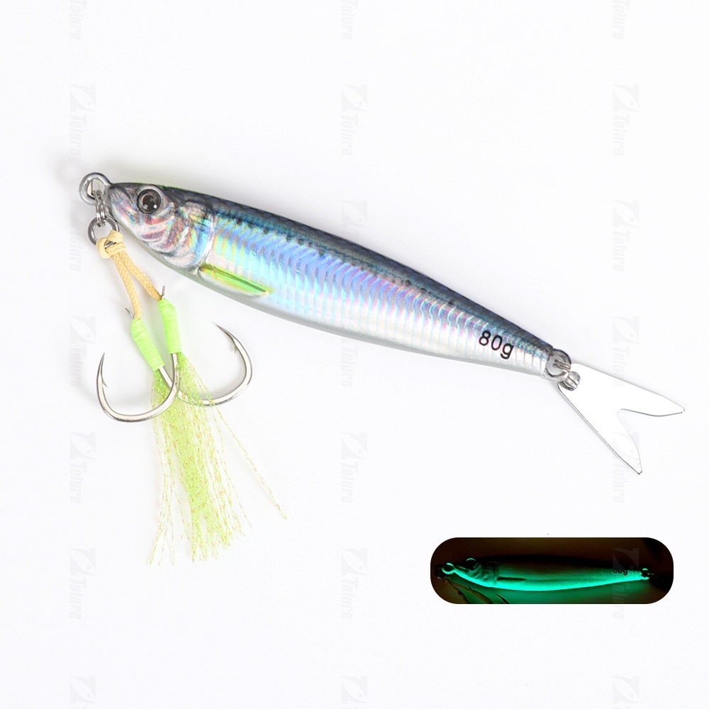 Versatile Essential Tolure 2024 New Jigging Lures 40g 60g 80g Long Casting Fishing Jig Lure 3D Printed Body Luminous ... - Image 3