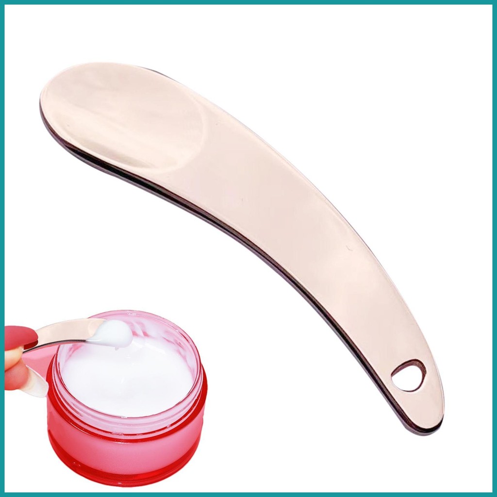 Makeup Spatula Skincare Spatula Compact Reusable Cream Spatula Eco-Friendly Cream Spoon Makeup Spatula Small kaget1my