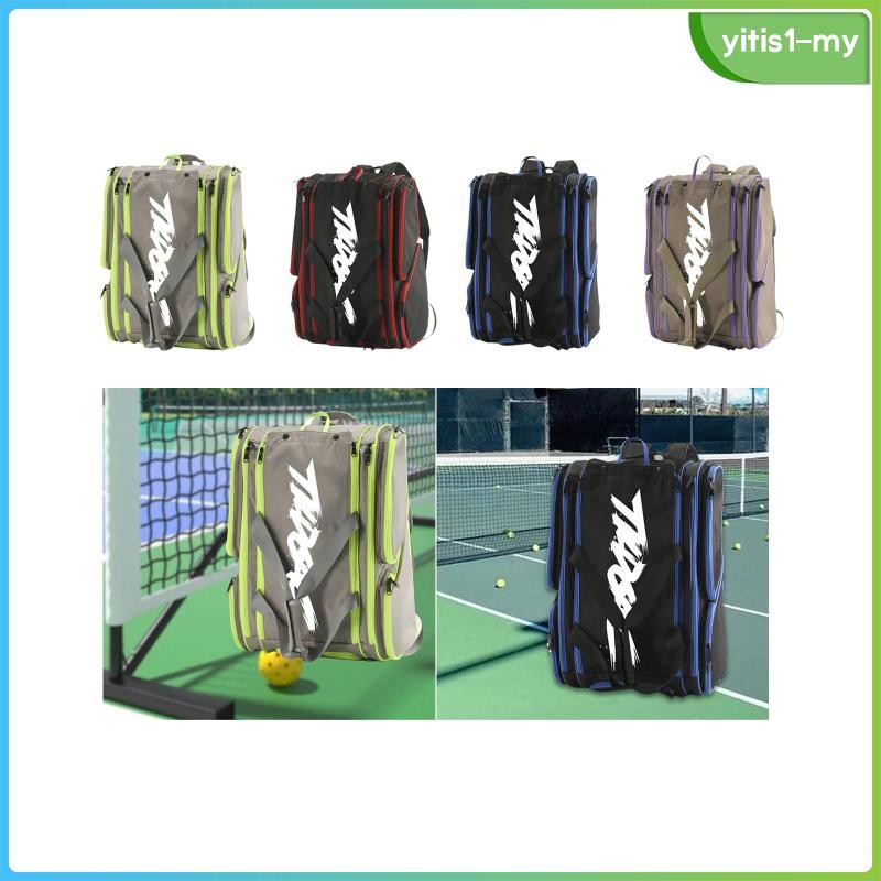 [YitiseaMY] Pickleball Bag Bag Daypack Large Capacity Racket Bag Gear Storage Handbag