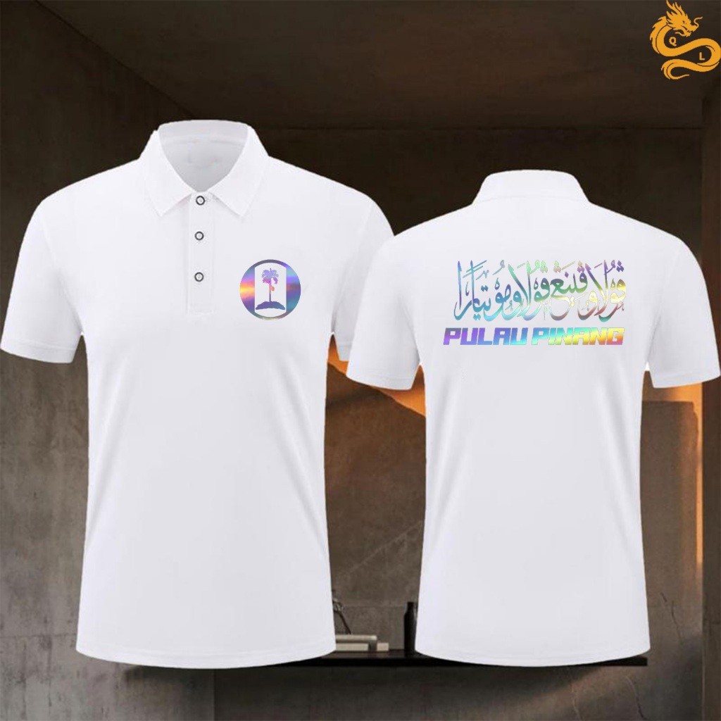 2025 Baju Malaysia Polo Fit Printed PULAU PINANG  Polo cotton T-shirt M-3XL