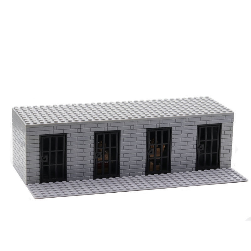 Boy Assembled Toys DIY Scene Compatible Lego Small Particles Educational Children Building Blocks Street View Jedi Survival Boys Prison Big Cell Model