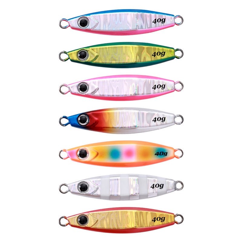 Multi Essential New model luminous 3D eyes 40g 60g 80g 100g sea fishing metal jig lure boat bait met Reliable - Image 4