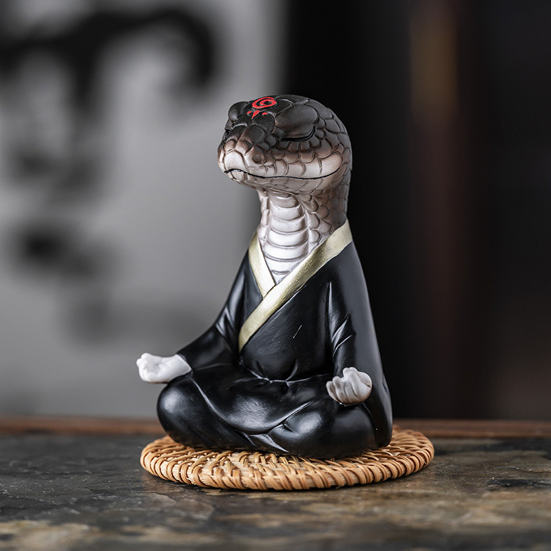 [GS]⭐Antique Snake Ornaments Simulation Python Fairy Willow Fairy Year of the Snake Mascot Desktop Decoration Money-lucky Re