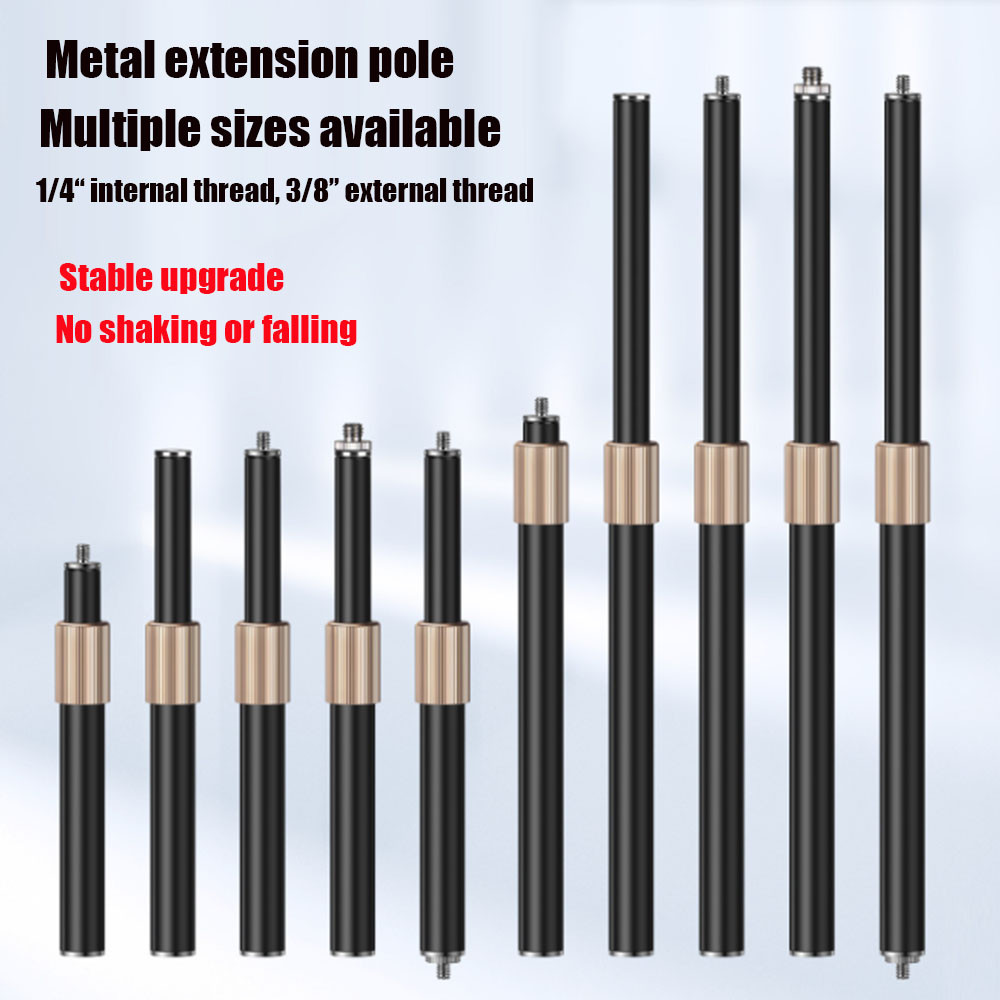 Sturdy upgrade live streaming stand metal extension telescopic rod desktop stand extension rod, microphone stand extension rod available in multiple sizes