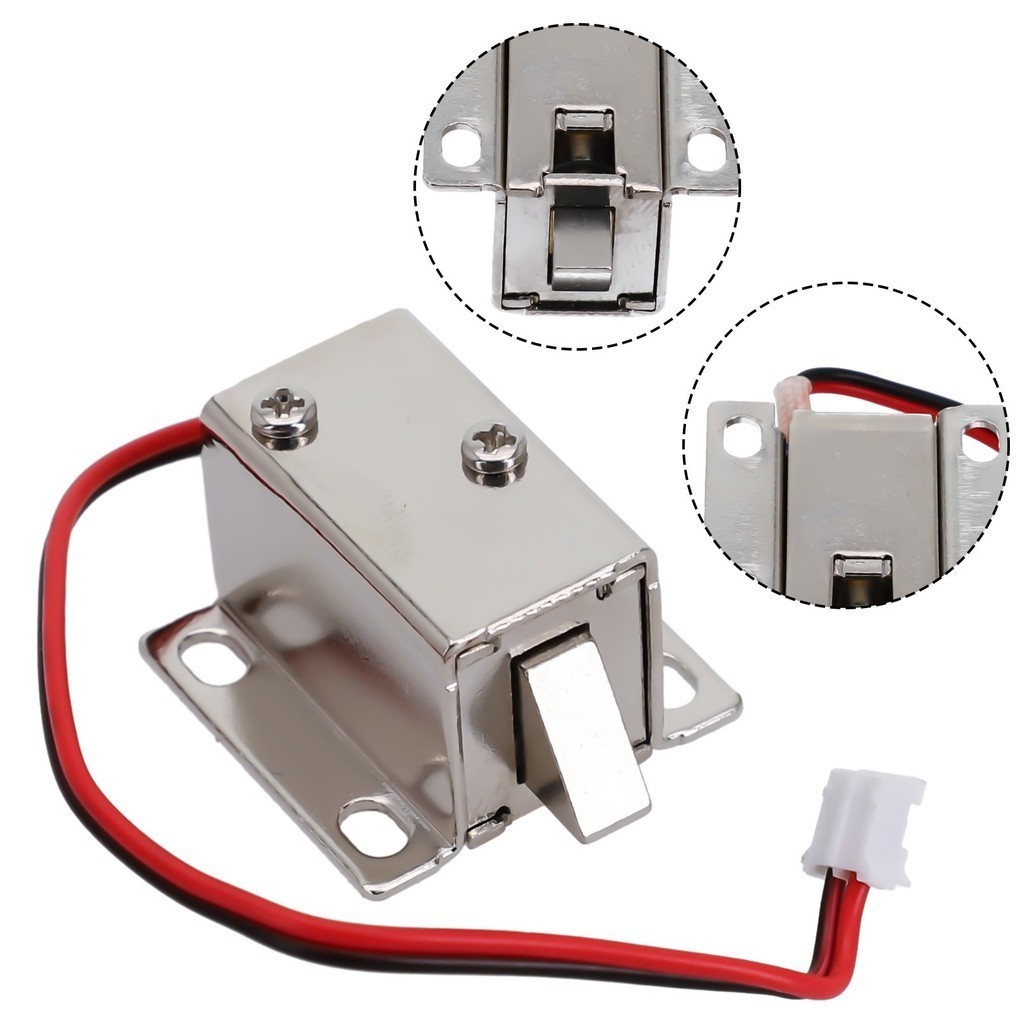 Purpose Premium Electronic Latch Lock Catch Door 12V Electro-magnet Release Solenoid Slant Slug Must Durable - Image 2