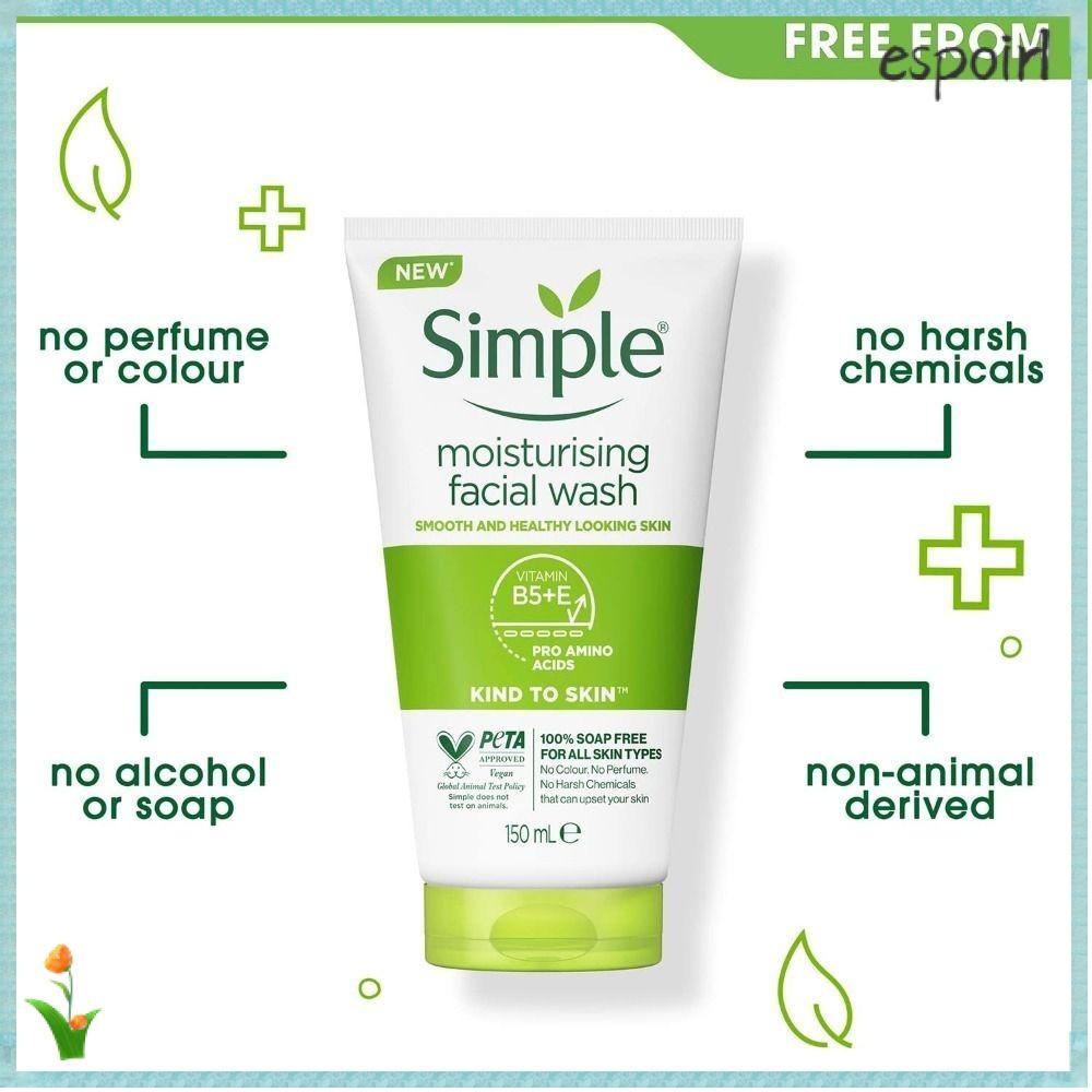 ESPOIR Facial Cleanser, 150ml Moisturizing Facial Cleansing, High Quality Face Washing Oil Control Exfoliator Skin Care UNISEX