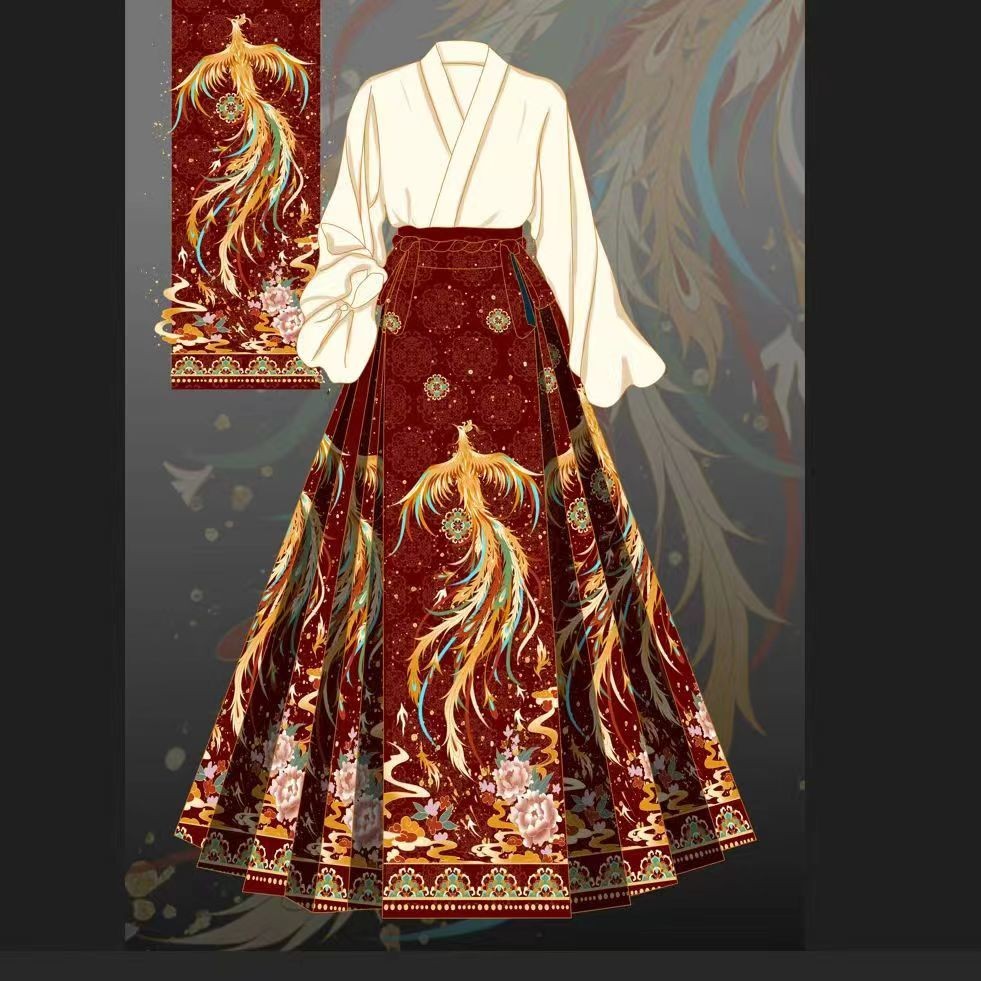 Original Hanfu Phoenix Yufei Suit - Elegant Classical Chinese Attire
