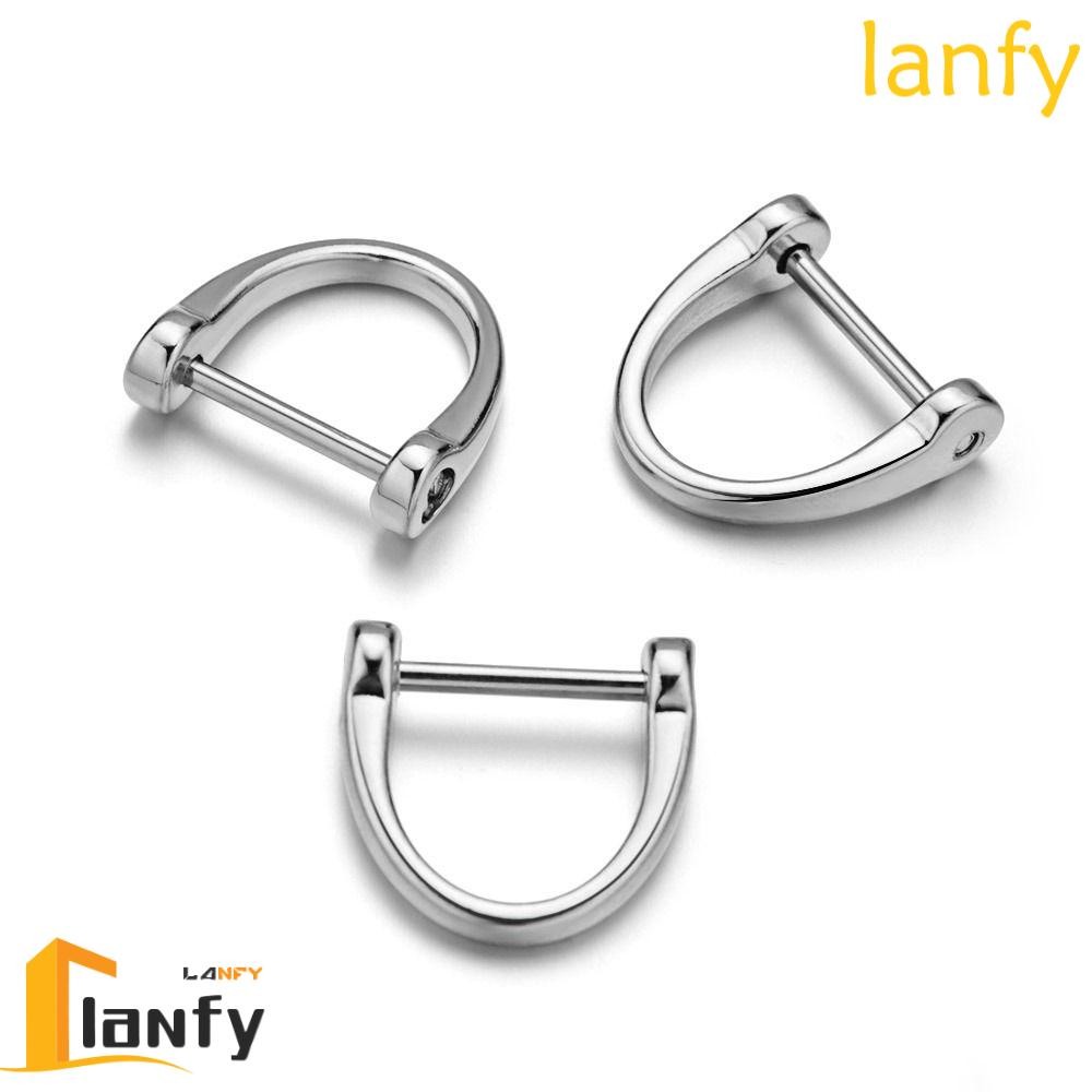 LANFY D Shape Key Chain Anti-Lost Hardware Practical Classic Buckle Key Holder D Shape Interior Accessories Bag Repair Parts Bag Repair Buttons