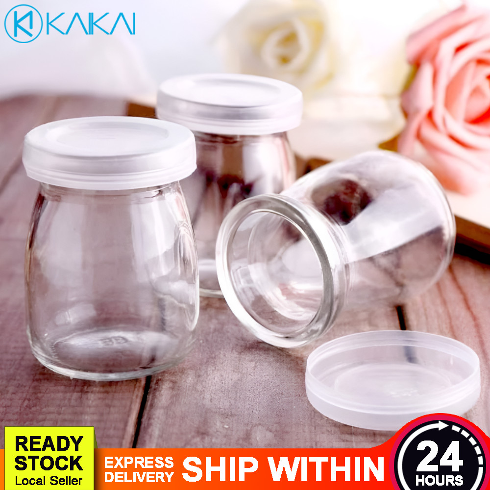 SEGAR KEKAL 100/150/200ml Glass Pudding Jelly Bottle Cup Jar Container Bekas Kaca Puding 布丁玻璃瓶
