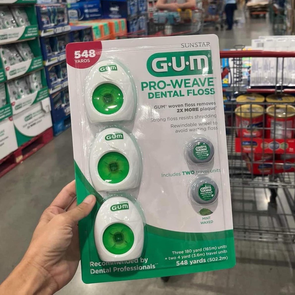 GUM Pro weave detal floss dental floss Set, GENUINE American product