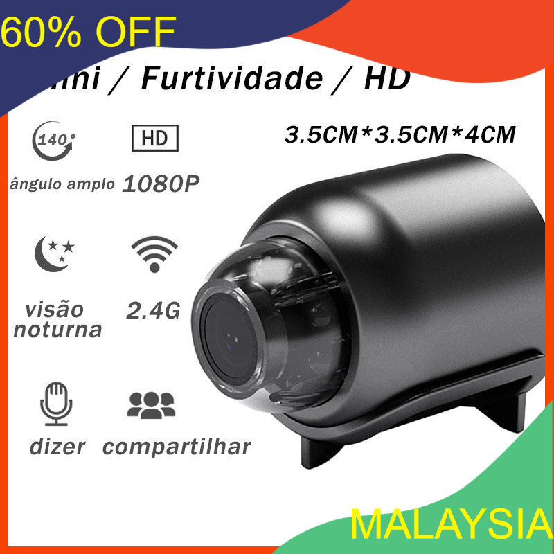 MURAH.....Mini Smart Security Camera Invisible WiFi HD 1080P Supports conversation Auto Tracking Connect to Cellphon