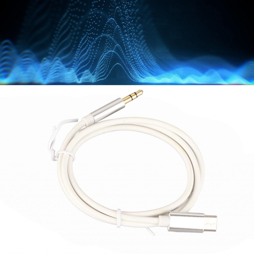 Honglai8 Type C To 3.5mm Sound Cord Safe Supports Voice Calls USB Aux Jack Eco Friendly TPE for Headphone Car