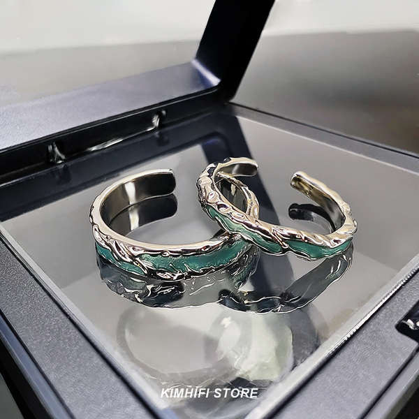 Cincin cincin couple cincin perempuan Ring Men Hot-selling High-end Street Wear Boys Single Ring Index Finger Ring Self-discipline Ring Light Luxury Niche Ring Tail Ring