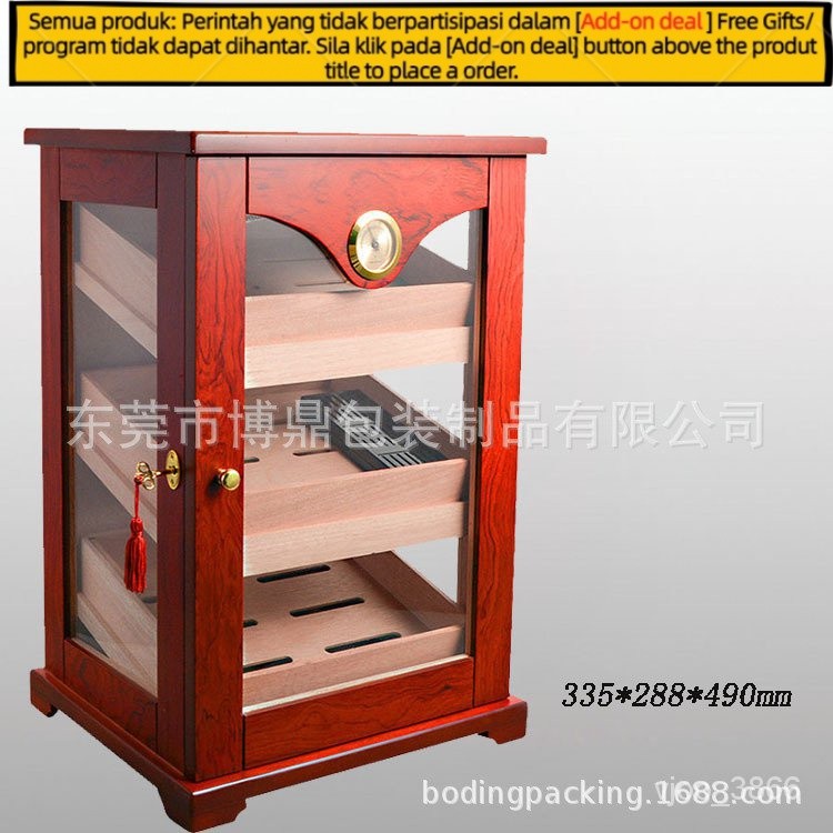 Get 7% coupon+gift】binet Humidor Cuban Gaoxima Cigar Wet Box Spanish Cedar Solid Wood Moisturizing Sealed Large Capacity