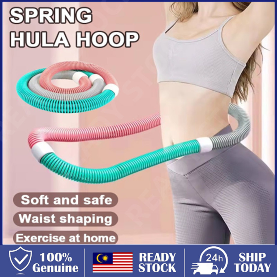【24H】Spring Hula Hoop Extra Weightening Waist Twisting Exercise Adult Weight-loss Home Alat Senaman 呼啦圈