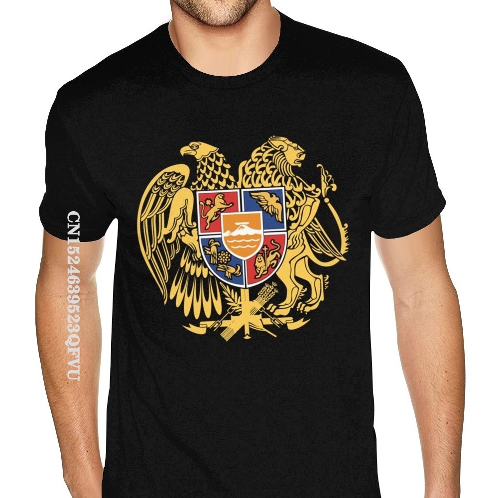 ARMENIA Coat Of Arms Mens Tshirt Couple 80S Mens Tshirt Mens England Style Tshirts Men Discount Brand Clothing