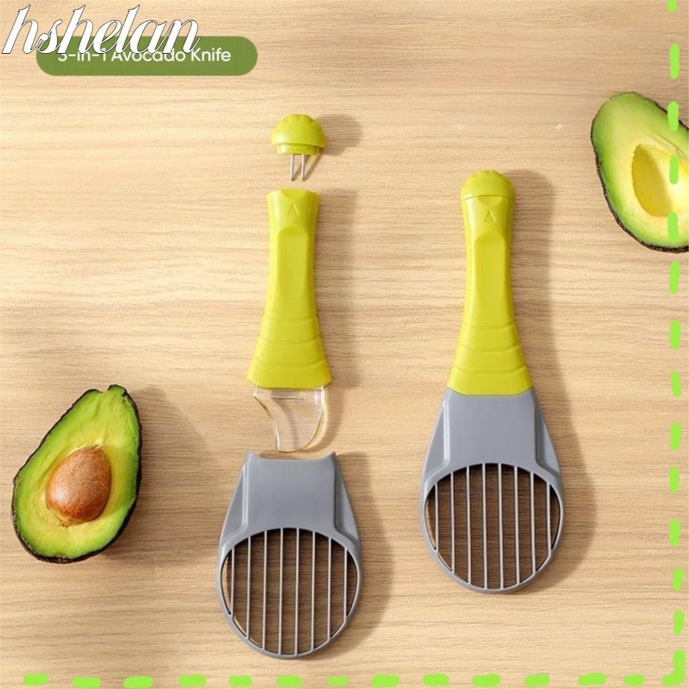 HSHELAA Avocado Separator, Multi-function Three-in-one Fruit Slicer, Gifts Avocado Cutting Tool Portable Avocado Slicer