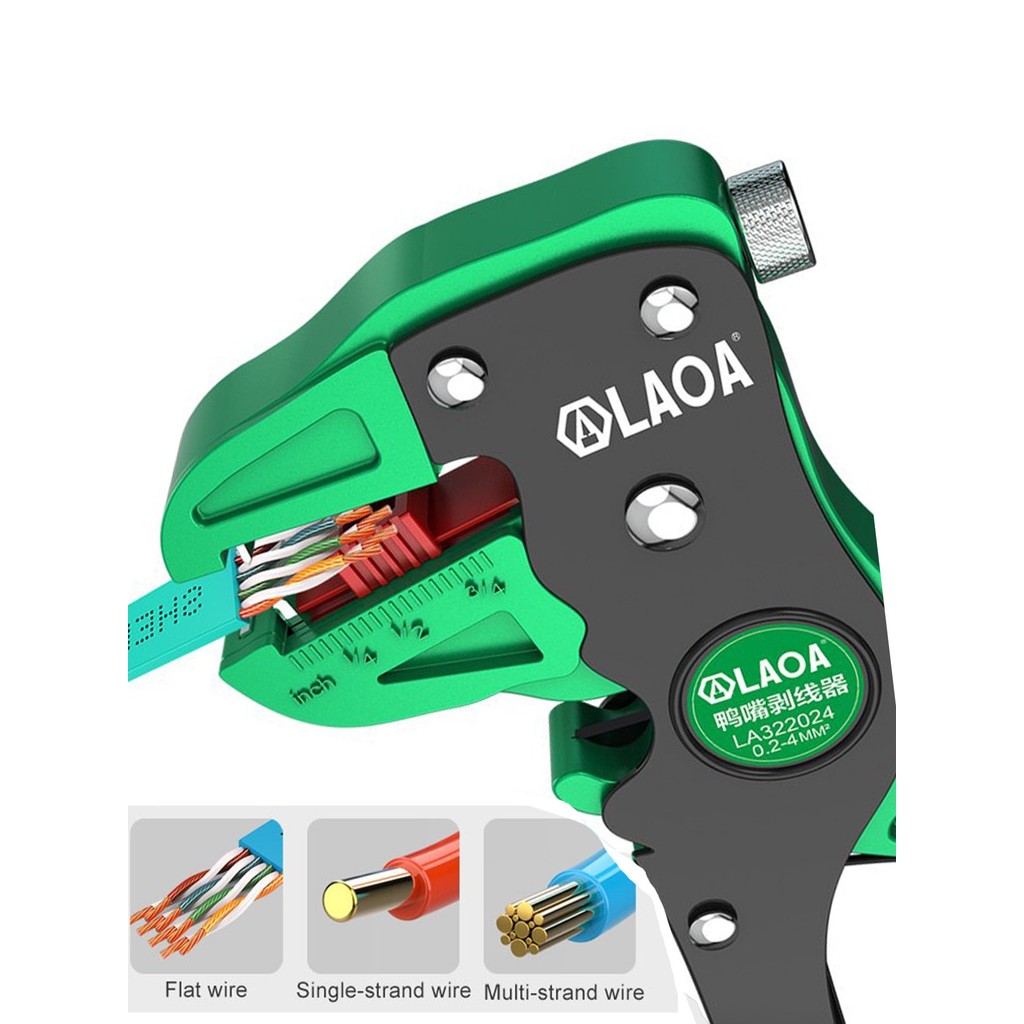 Build Professional 1pc Automatic Wire Stripper Cutter 2 1 Tool Adjustable 0.2-4mm² Electrical Cable Stripping T - Image 5