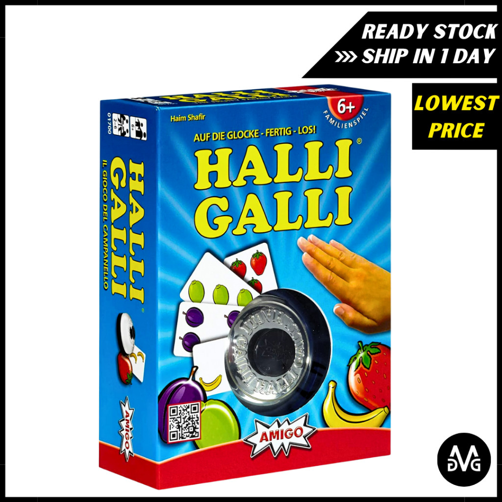Halli Galli AMIGO Board Game Action Card Game On The Bell Complete Los! Friends Family Uno Flip Wild Piles Organ Attack
