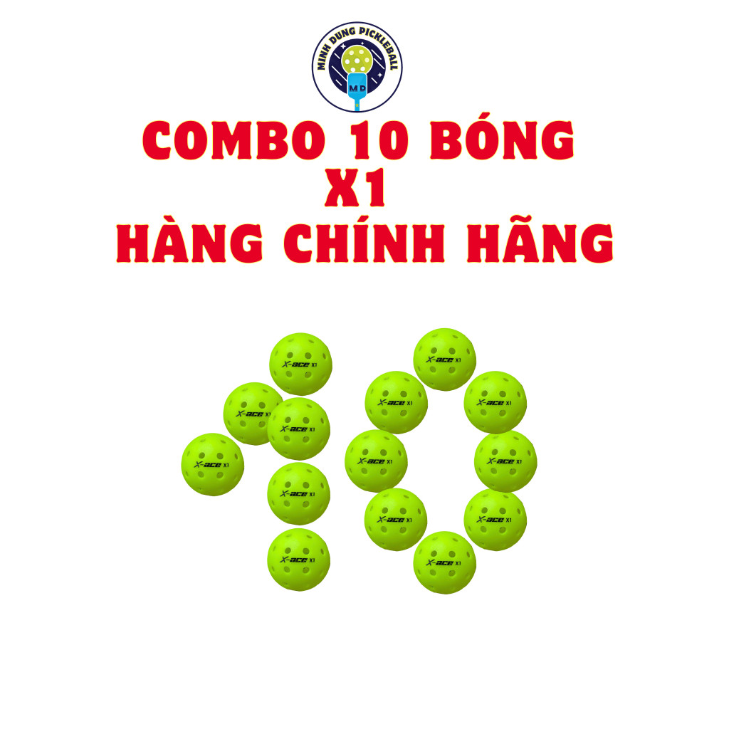 Must Premium Combo of 10 X-Ace Pro-40 USAPA Competition Standard PickleBalls Reliable - Image 4