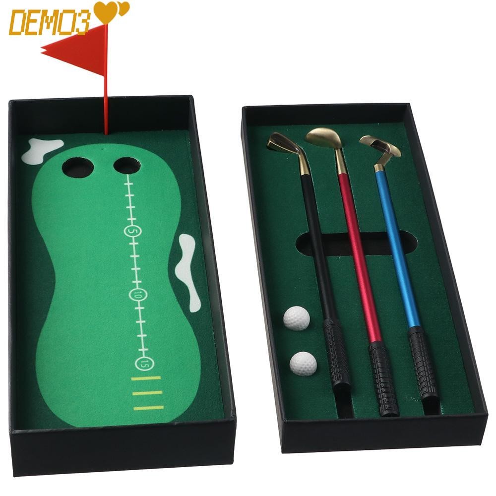 [DEMO3] Ball-point Pen Set, Funny Golf Shaped Golf Pen, Mini Stadium Unique Alloy Desk Decor Golfers