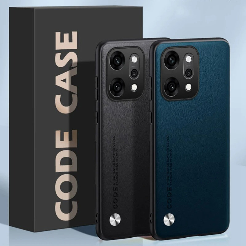 For OPPO Reno 14 / Reno 14 Pro 5G Fashion Leather Texture Back Cover Soft TPU Frame Protect Case
