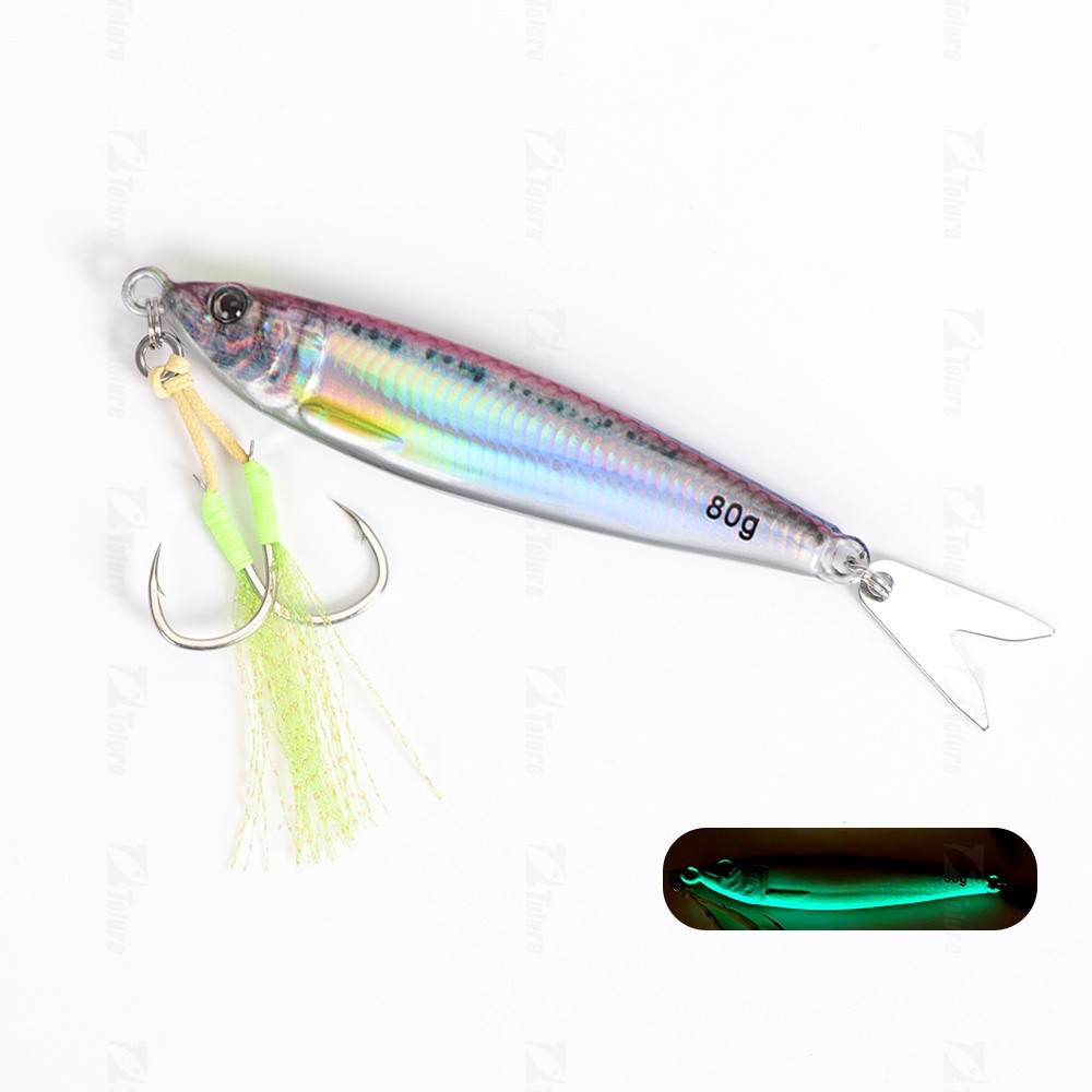 Versatile Essential Tolure 2024 New Jigging Lures 40g 60g 80g Long Casting Fishing Jig Lure 3D Printed Body Luminous ... - Image 5