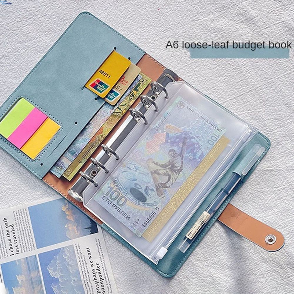 Loose-leaf Book Savings Financial Management Efficient High Capacity Budget Book Save Money Large Storage Bag Hardware Binder Couple Challenge Saving Ben 【LoveHomely】