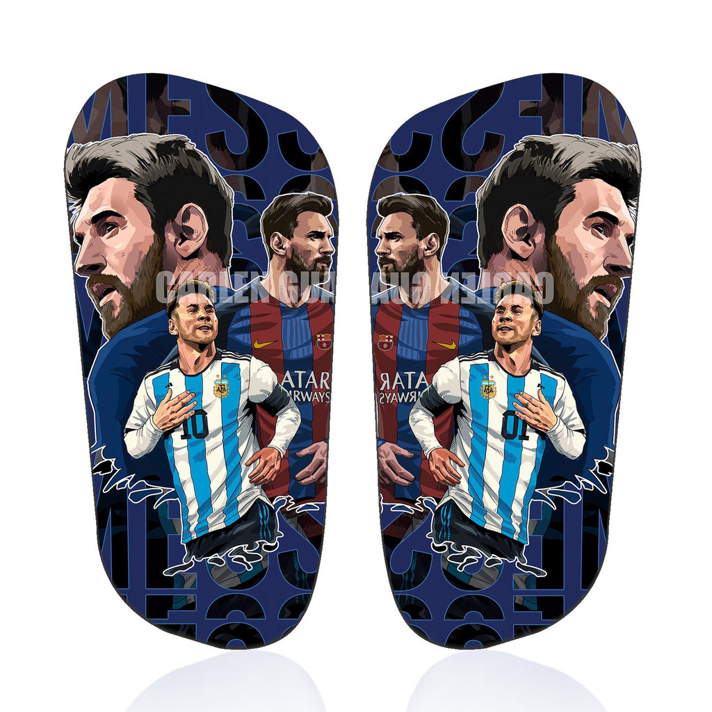 Football Leggings Board Protective Gear Professional Printed Leggings Cricket Star Series Adult Children Competition