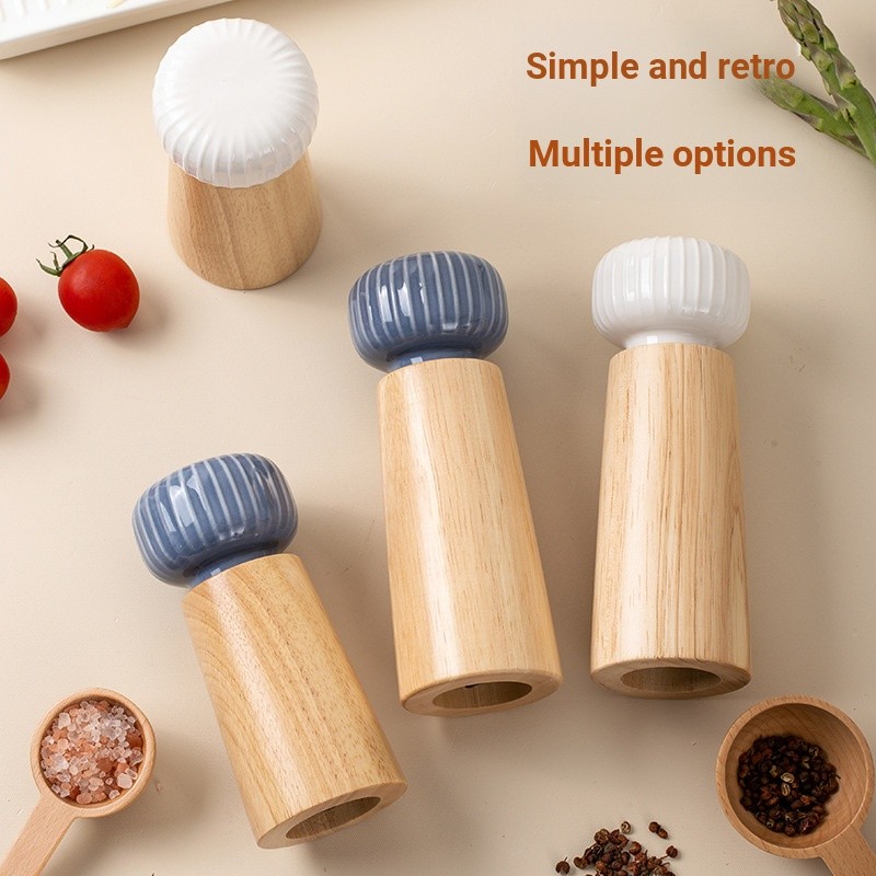 Yo-Fun Danish Pepper Grinder Manual Coarse Salt Grinding Bottle Seasoning Spice Ceramic Core Bottle