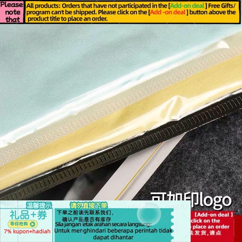 Get gifts/NewClothing Zipper Bag Non-Woven Fabric Zipper Bag Dustproof Bag Transparent Ziplock Bag Storage Eco-friendly