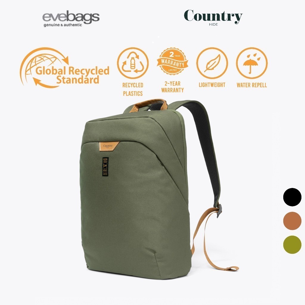 Country Hide Earth Eco-Friendly Water-Resistant Unisex Laptop Computer Backpack CH09-H26100