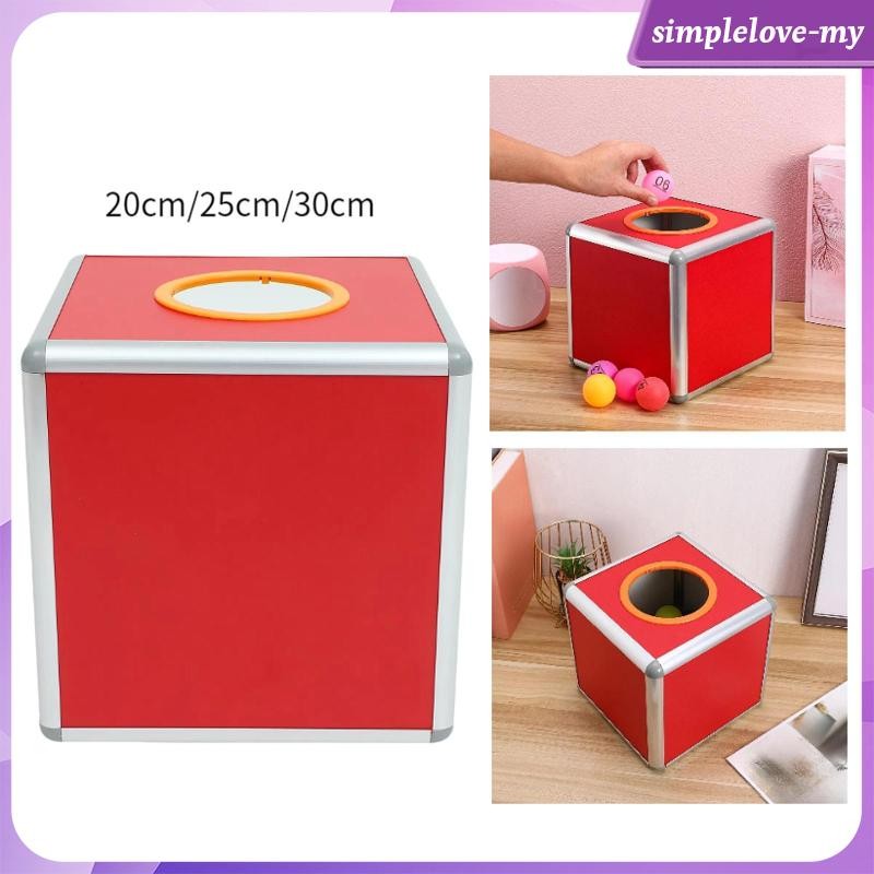 [SimpleloveMY] Lottery Ballot Raffle Supplies with Slot Aluminum Alloy Easy Assembly Raffle Ball Game Box