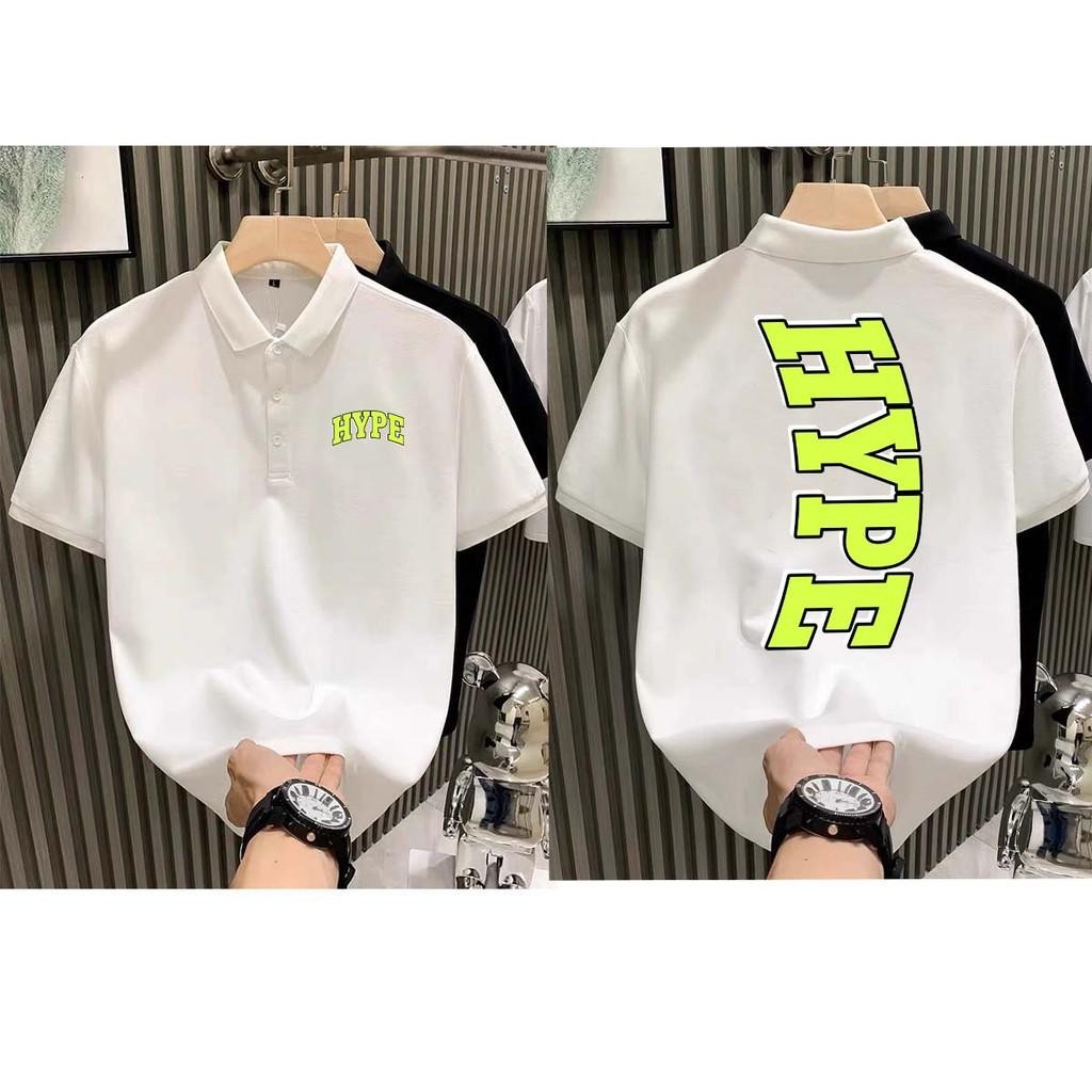 baju polo lelaki HYPE SEASONAL CREATION Graphic Printed Tee men's Short-Sleeved M-3XL#020 Dalam stok