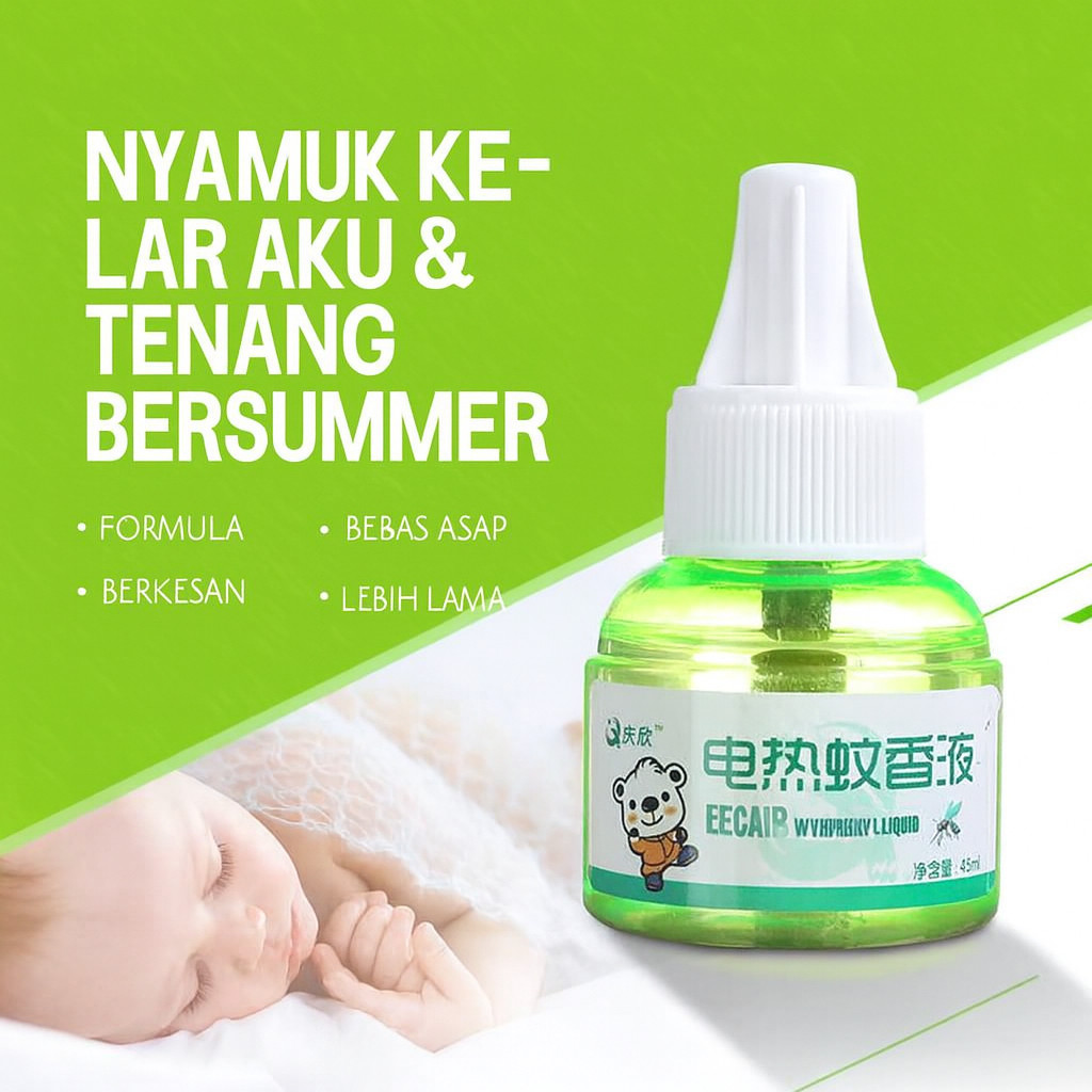 Mosquito Coil Liquid Odorless Baby Pregnant Women Household Plug-In Electric For Children And Babie Ubat Nyamuk 电蚊香驱蚊器