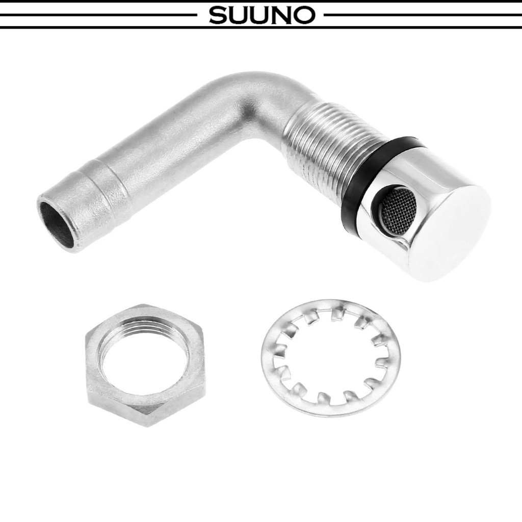 1Pc Boat Marine Fuel Tank Vent Stainless Steel Yacht Replacement Silver Parts 90 Degree Bend Marine Yacht Gas Fuel Tank