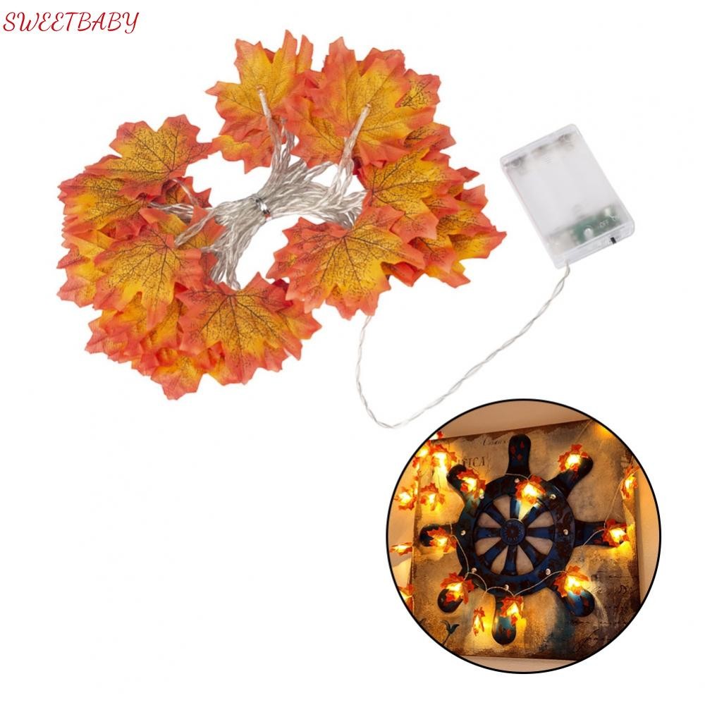 Autumn Leaf Garland Lights Battery Operated Long Service Life Email Inquiries