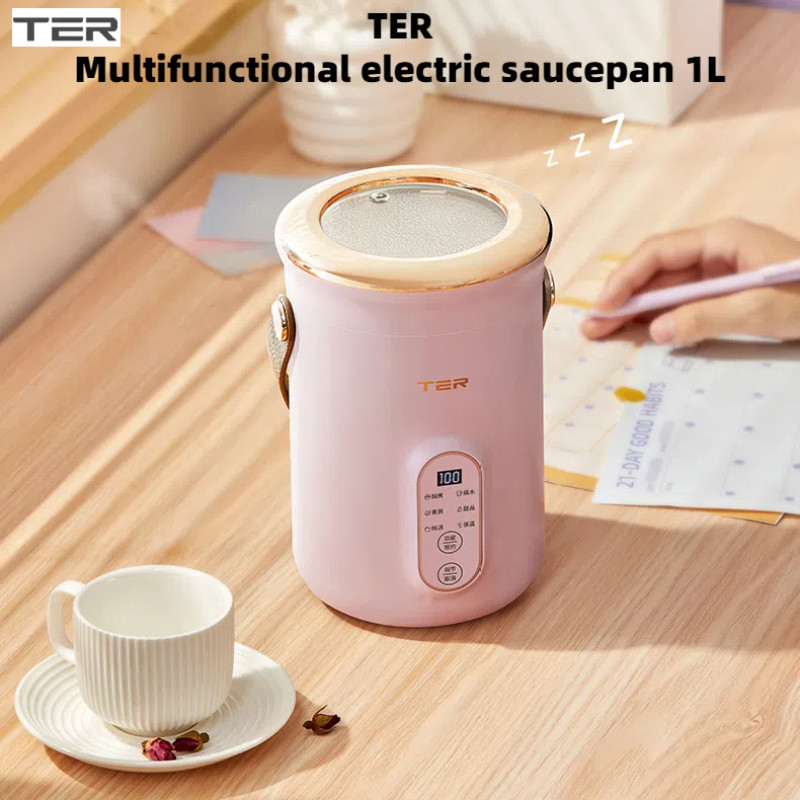 Ter Multifunctional Electric Stew Pot 1L Porridge Household Mini Portable Stew Pot Soup Porridge Baby Food Supplement