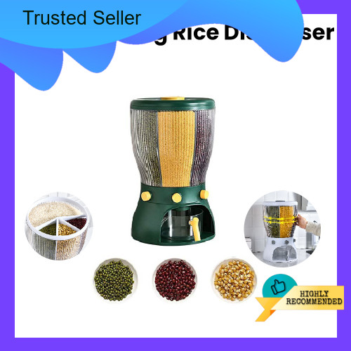 10KG Multifunction 4 IN 1 Rotating Dried Food Grain Rice Barrel/Rice Dispenser/Rice Storage/Rice Container