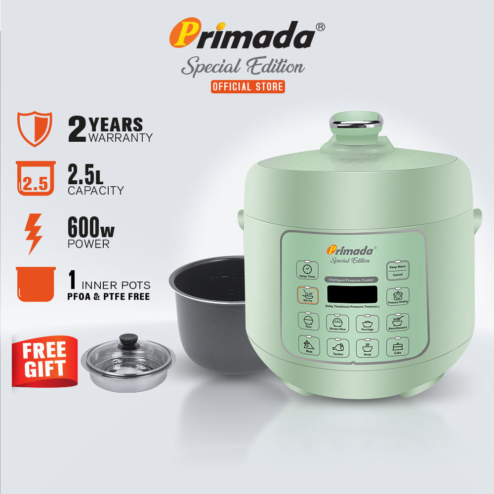 Primada Special Edition Intelligent Pressure Cooker MPC2550 Green