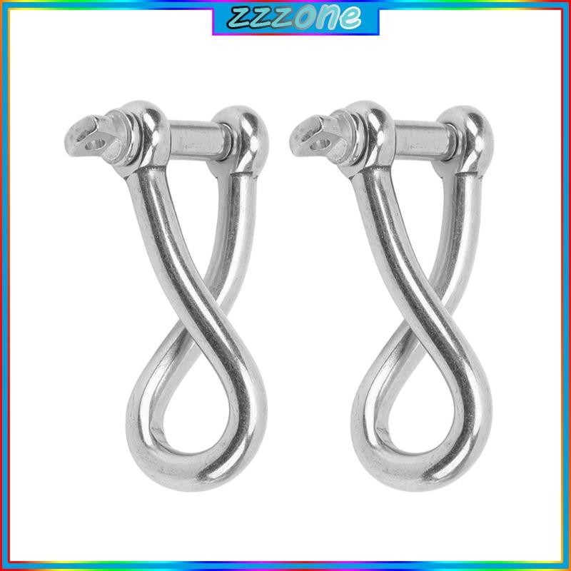 zzz Stainless Steel 6mm Shackle Connection for Maritimes Outdoor Gear Towing Mooring Sailboats Deck Equipment Securing C