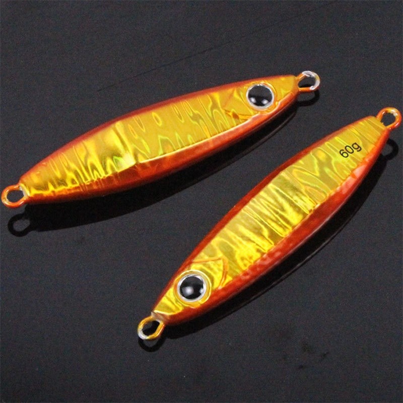 Multi Essential New model luminous 3D eyes 40g 60g 80g 100g sea fishing metal jig lure boat bait met Reliable - Image 3