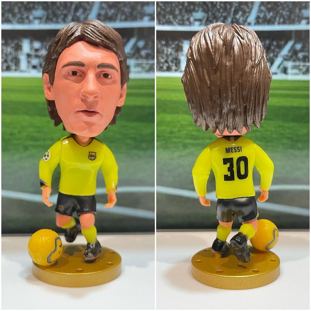 Miniature Figure Lionel Messi 30 Jersey Away 2005/2006 Football Soccer Figurine Leo Messi Collectibles Merchandise Hobby Cake Topper Collection Gift Souvenir Display Action Figure Ball Lionel Messi Figure XV Kids